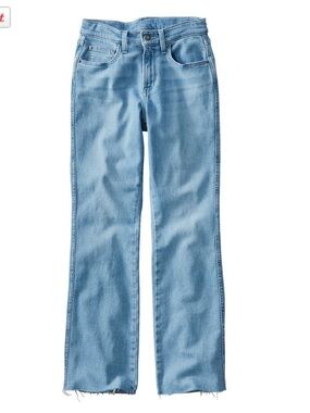NWT: Women's L.L.Bean Everyday Stretch Jeans, High-Rise Mini Bootcut Ankle sz 16